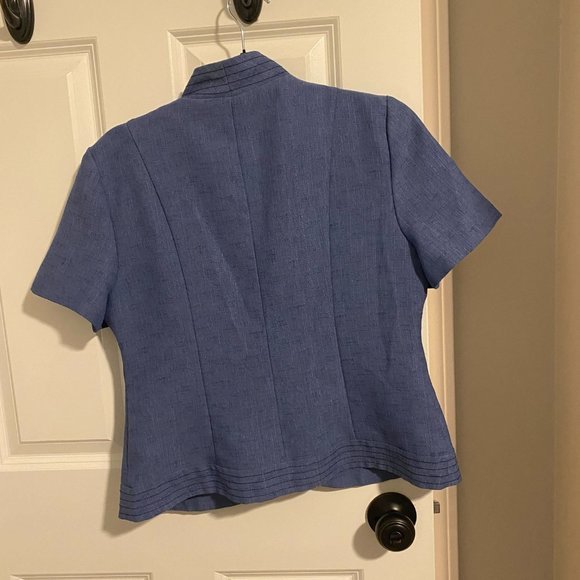 Vintage 3 Piece Sag Harbor Women's Blue‎ and Purple Blouse/Pant/Tank Set - Picture 2 of 11